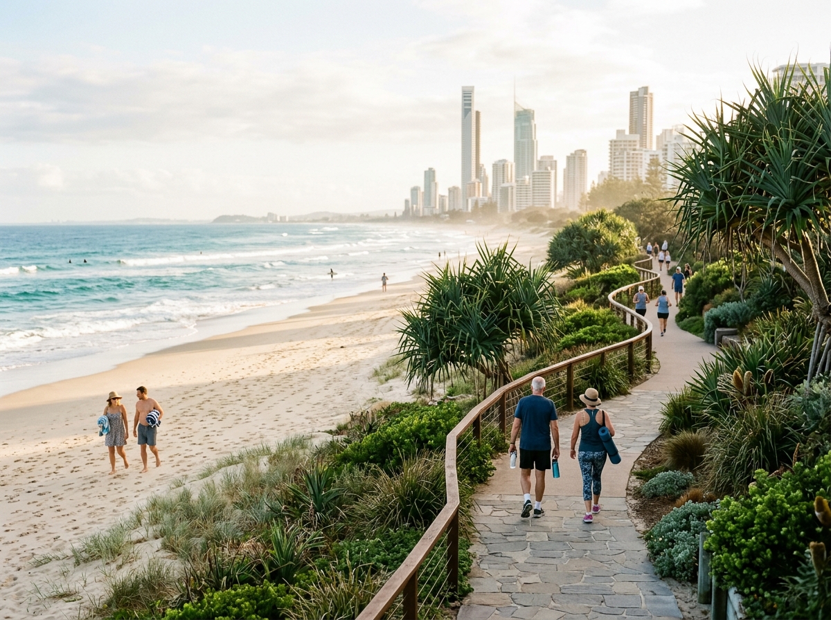 Broadbeach coastline and Gold Coast lifestyle