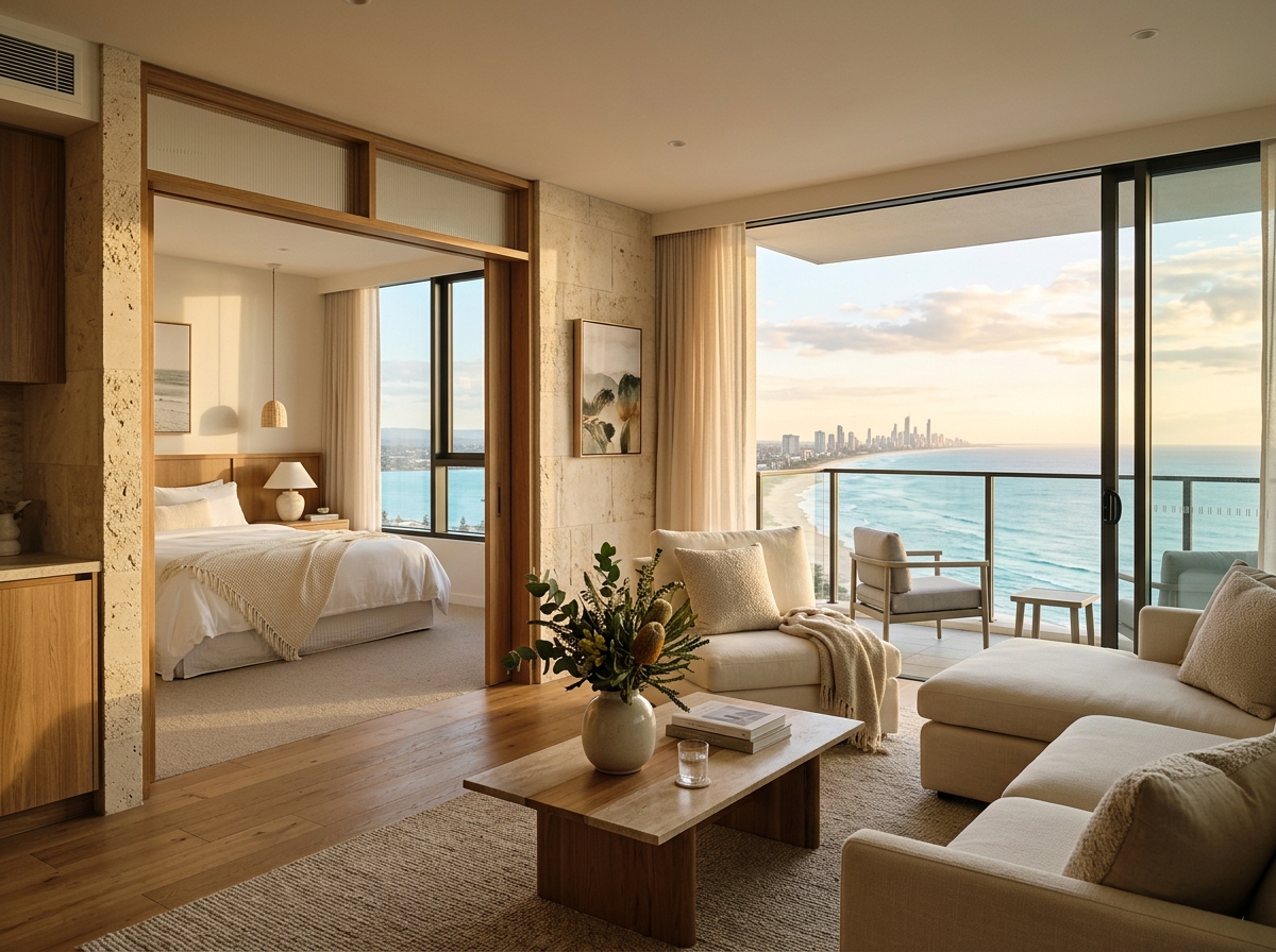 Horizon Suite with separate living area and elevated views